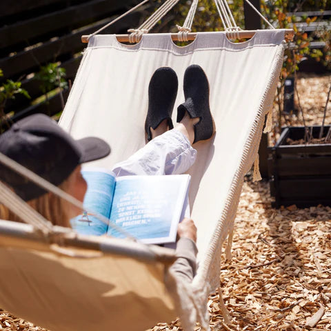 Glerups Adult Low Boot Slipper w/ Leather Outsole