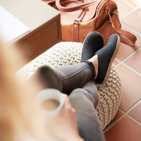 Glerups Adult Slip-On w/ Leather Outsole