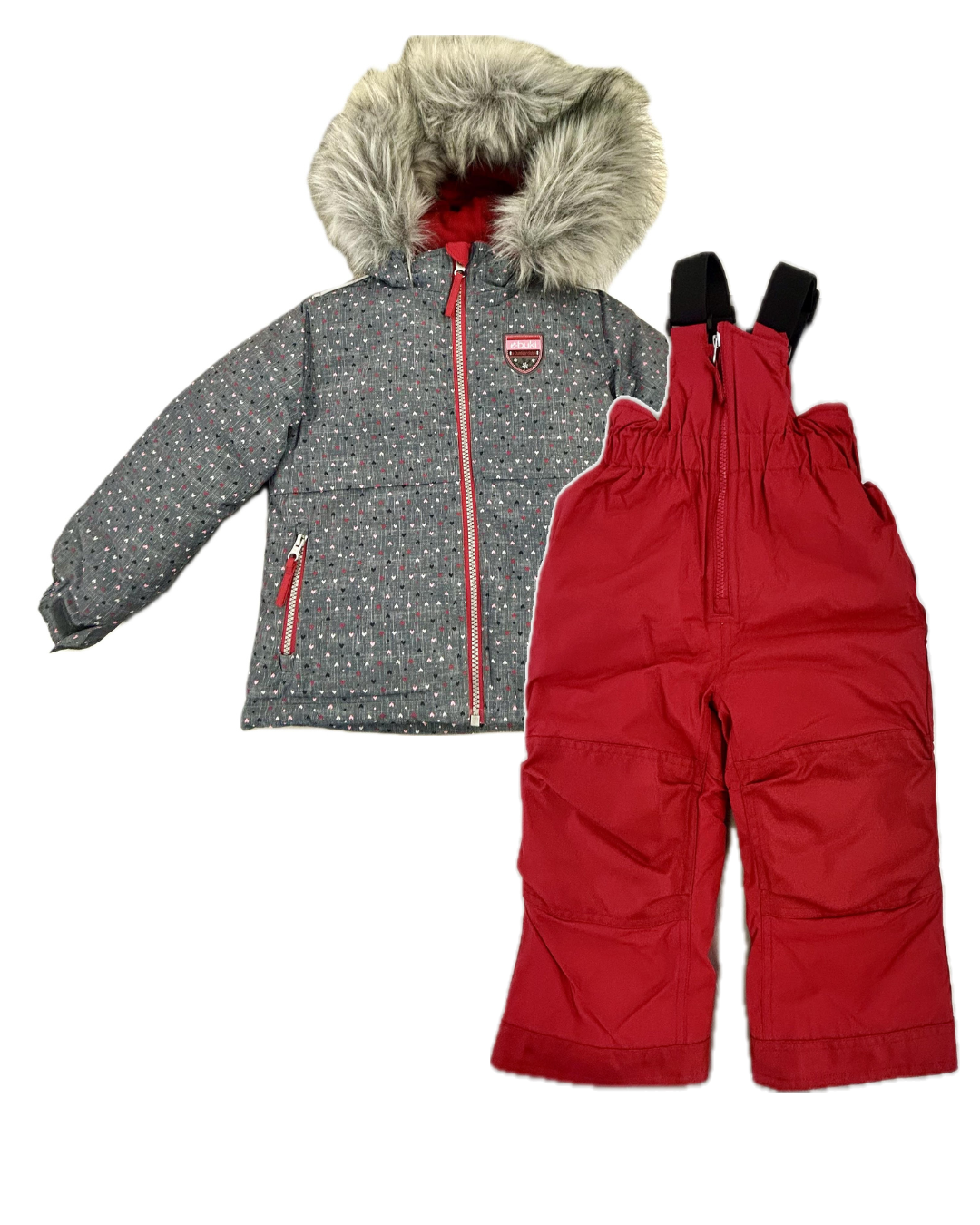 P&T Kids' Hearts 2-Piece Snowsuit