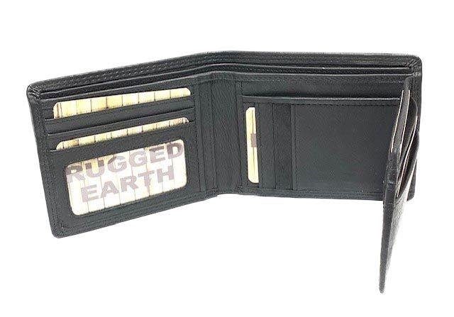 Rugged Earth Leather Billfold Wallet