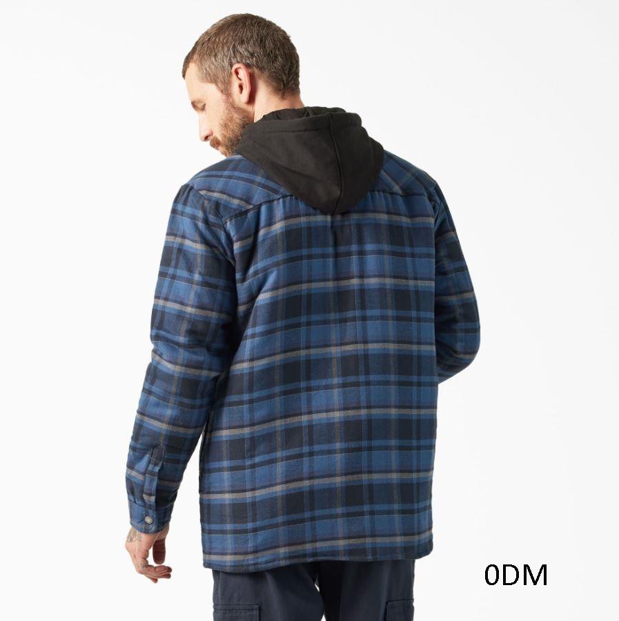 Dickies Mens Hooded Flannel Jacket
