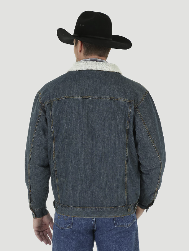 Wrangler Men's Sherpa Lined Trucker Jacket