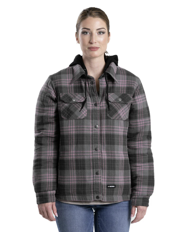 Berne Women's Heartland Hooded Shirt Jacket