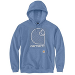 Carhartt Men's Loose Fit Midweight Embroided C Graphic Hoodie