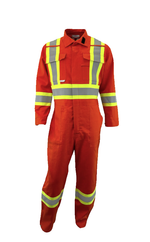 Atlas Poly/Cotton 4” Hi Viz Coveralls