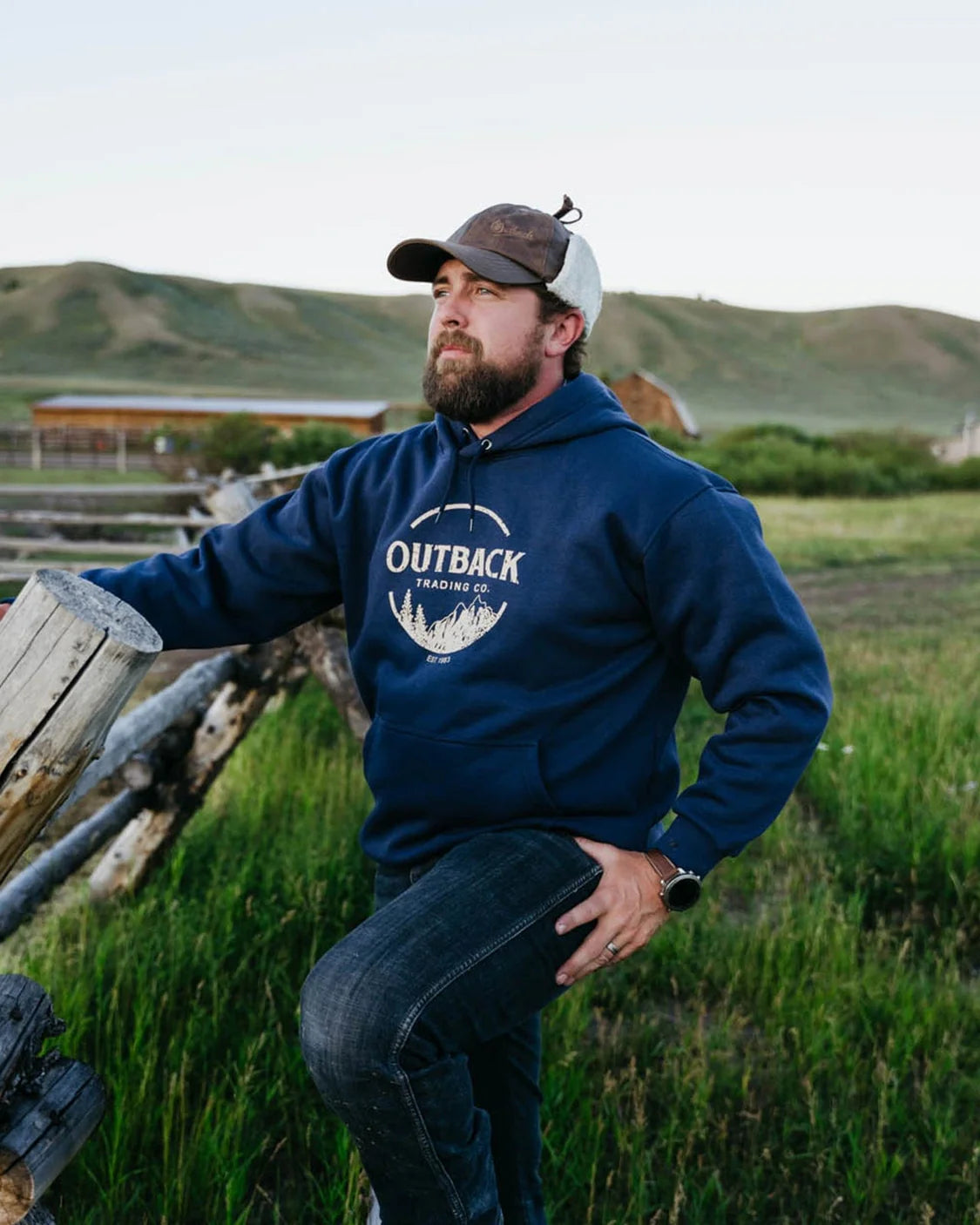 Outback Men's Comfy Graphic Hoodie