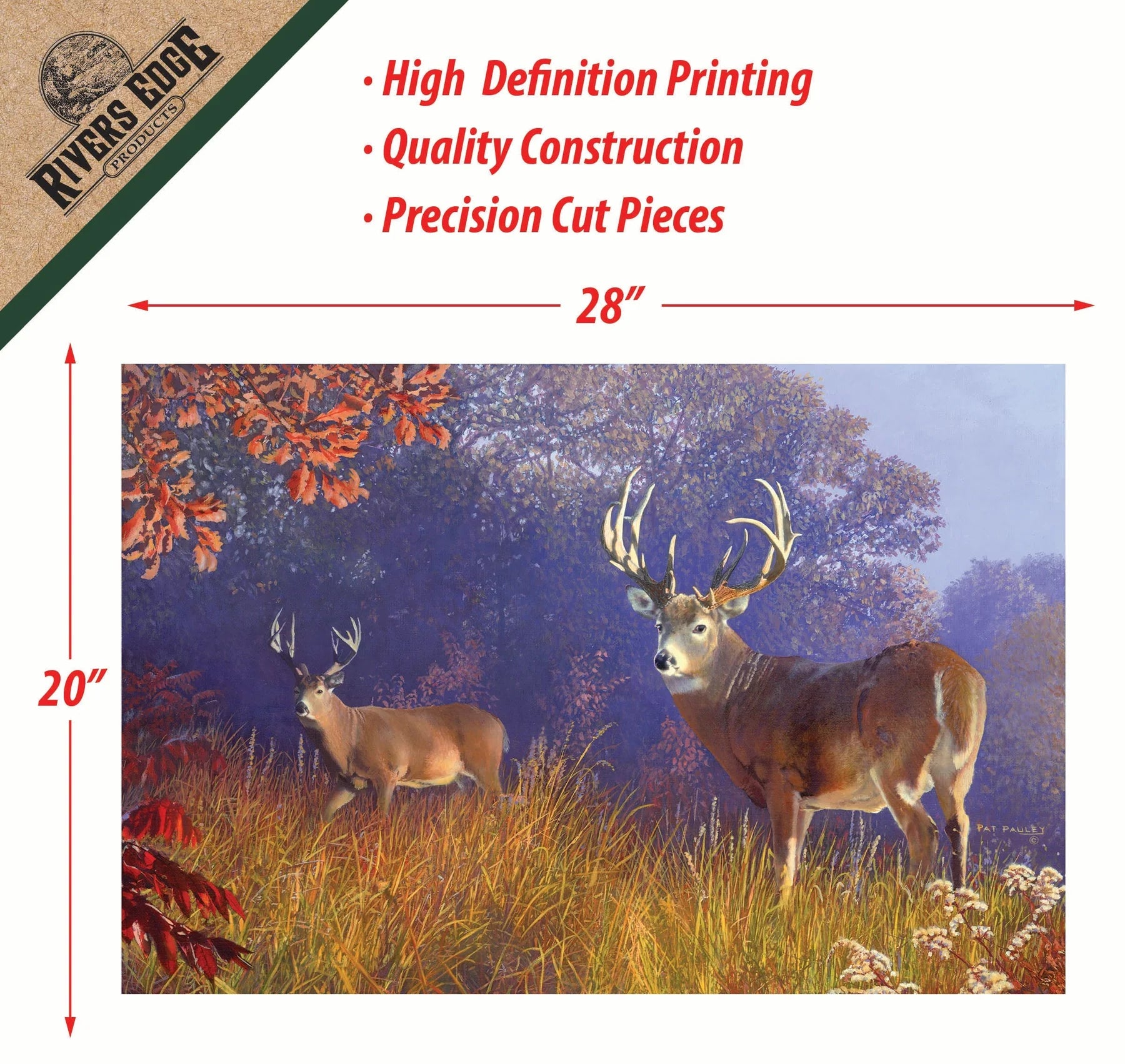 Rivers Edge 1000pc Deer Scene Puzzle