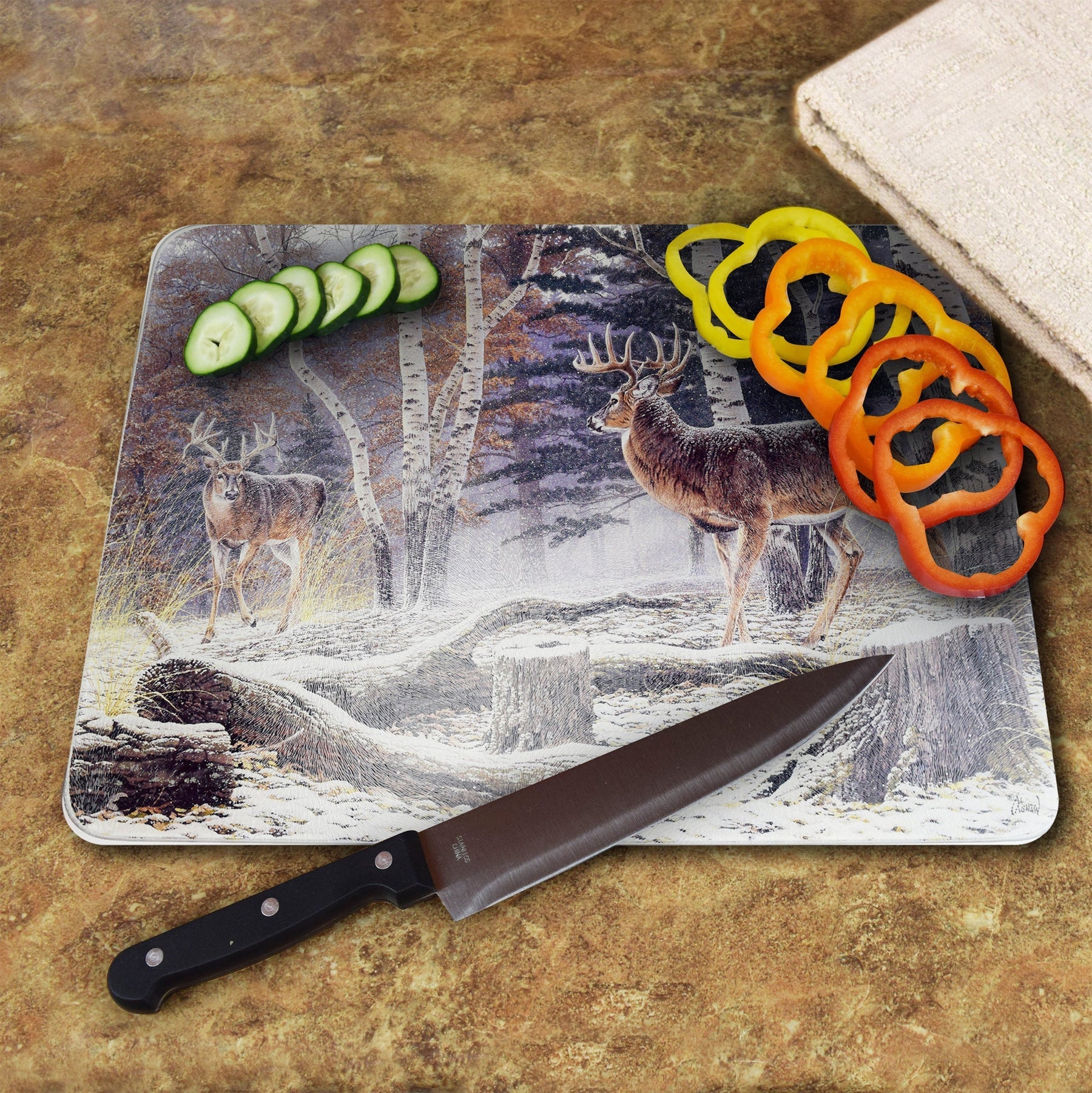 Rivers Edge 12"x16" Tempered Glass Cutting Board