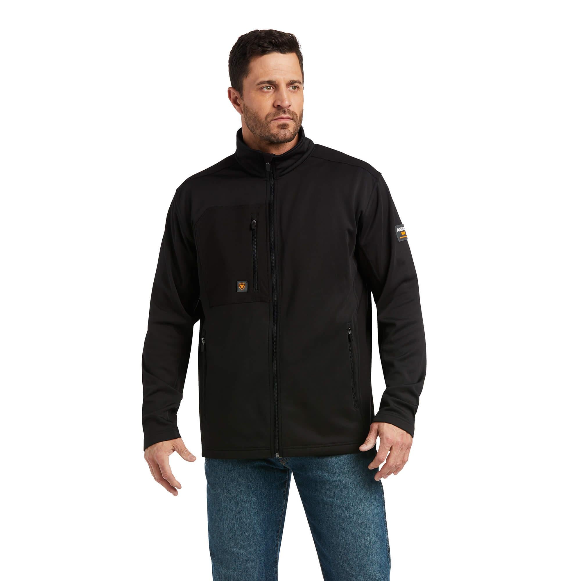 Men's Ariat Rebar Dri-Tech DuraStretch Fleece Hybrid Jacket