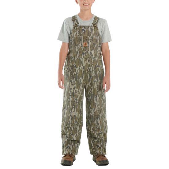 Carhartt Youth Loose Fit Canvas Insulated Double-Front Bib Overall