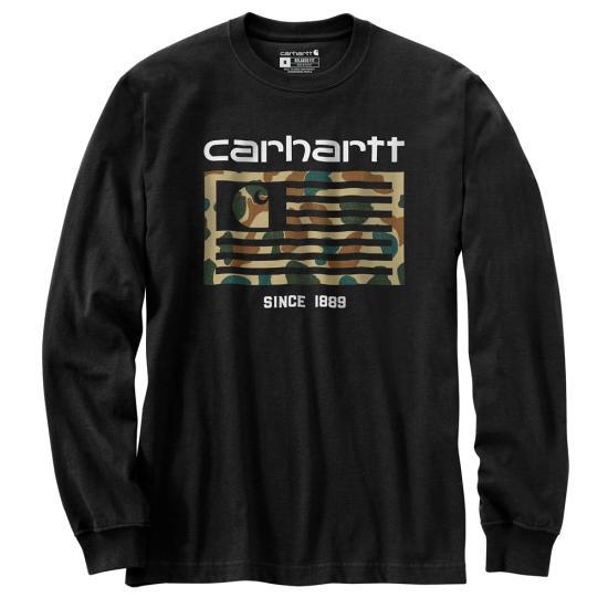 Carhartt Long-Sleeve Camo Flag T-Shirt