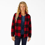 Dickies Women's Flannel High Pile Fleece Lined Coat