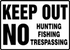 Keep Out 10"x14" Aluminum Sign