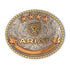 Ariat Oval Bead Edge Logo Antique Silver&Gold Buckle