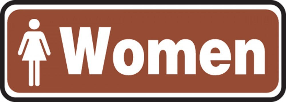 Women Restroom Sticker