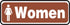 Women Restroom Sticker