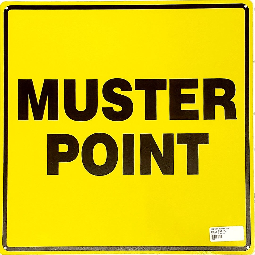 Muster Point Aluminum Sign