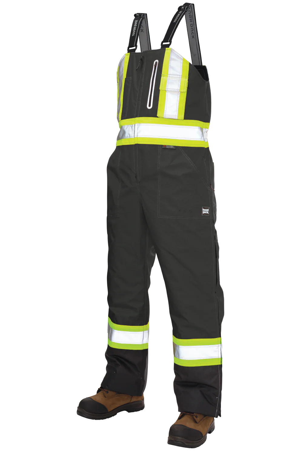 Tough Duck Ripstop Insulated Safety Bibs - S-2XL