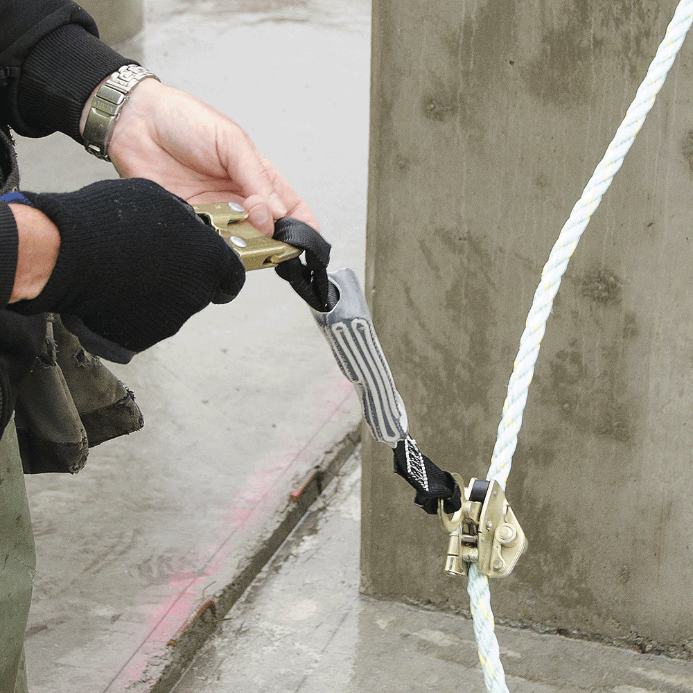 Peakworks 2' Shock Absorbing Lanyard Snap & ADP Rope Grab