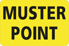 10"x14" Muster Point Aluminum Sign