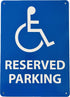 10"x14" Reserved Parking Sign Aluminum