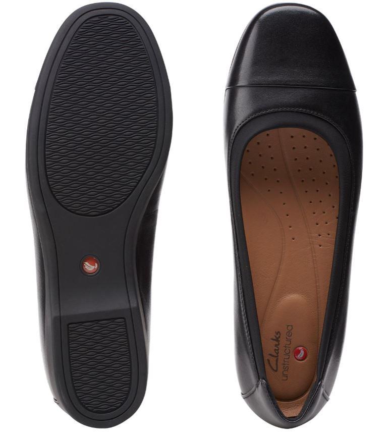 Clarks Darcey Cap2 Black Flat | ruggednorth.ca