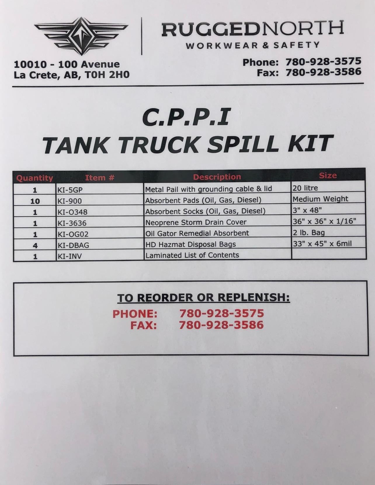 5 Gal Petro Truck Spill Kit