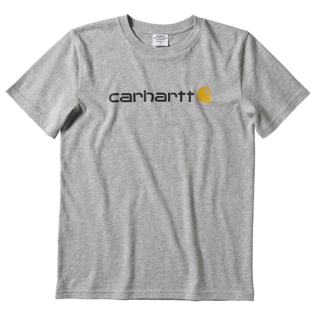 Grey Heather | Carhartt Logo T-Shirt | Canada | ruggednorth.ca