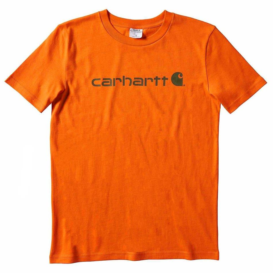 Exotic Orange | Carhartt Logo T-Shirt | Canada | ruggednorth.ca
