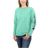Sea Green Heather | Carhartt Loose Fit Long Sleeve Shirt | ruggednorth.ca