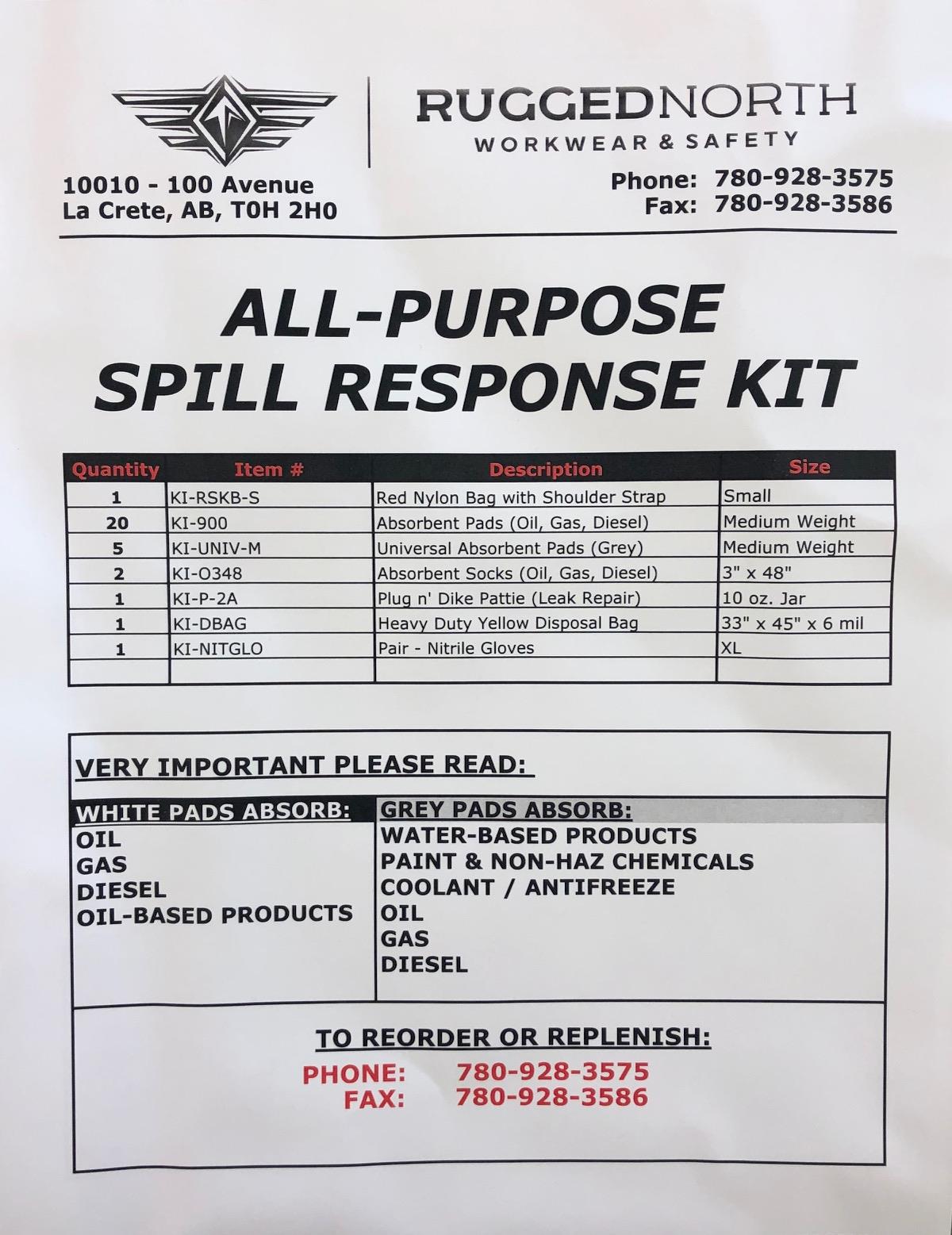 Nylon Bag Spill Kit