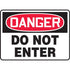 Danger Do Not Enter Plastic Sign