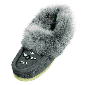 Laurentian Cheif Moccasins with Fur Trim