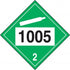 Liquified Anhydrous Ammonia Sticker: Hazard Class 2