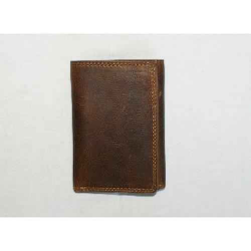 Rugged Earth Leather Tri Fold Wallet