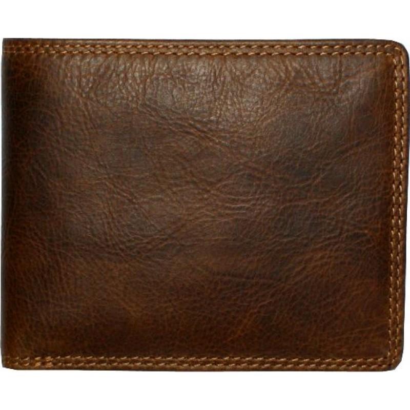 Rugged Earth Brown Bifold Leather Wallet #10