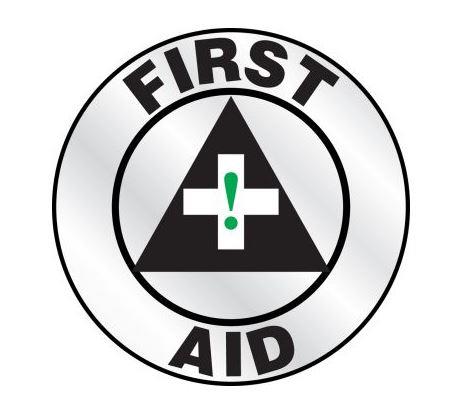 Reflective First Aid Helmet Sticker
