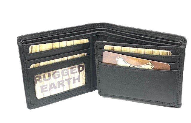 Rugged Earth Leather Billfold Wallet