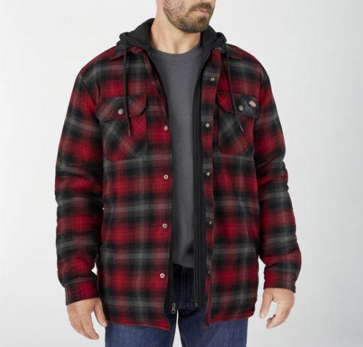 Dickies Hooded Flannel Jacket | Canada | ruggednorth.ca