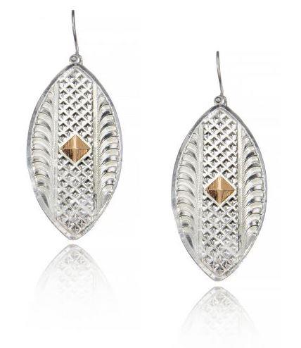 Montana Silversmiths Rosegold 2-Toned Earrings