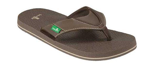 Sanuk Kids Root Beer Cozy Flip Flop