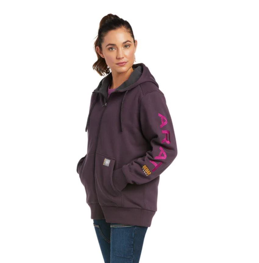 Ariat Rebar All Weather Plum Hoodie | ruggednorth.ca