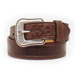 Ariat Faux Crocodile Leather Belt | ruggednorth.ca