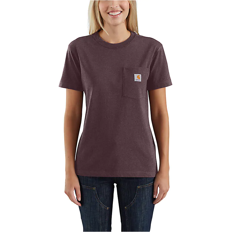 Blackberry Heather | Carhartt Loose Fit Heavyweight T-Shirt | ruggednorth.ca