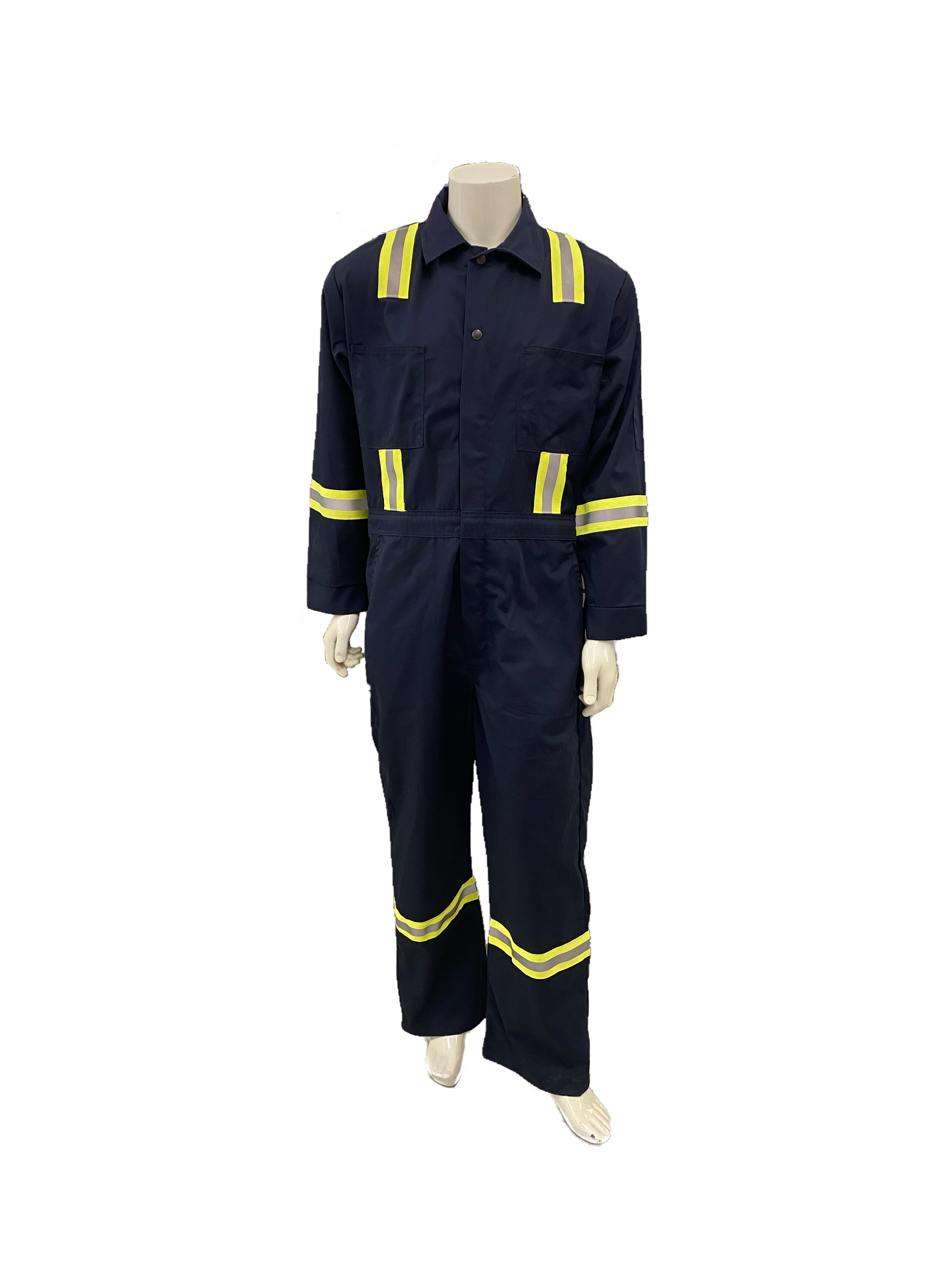 Wildrose Garments Navy Striped P/C Coveralls | ruggednorth.ca