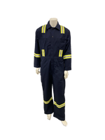Wildrose Garments Navy Striped P/C Coveralls | ruggednorth.ca