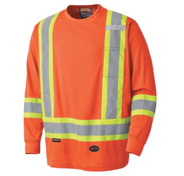 Pioneer Long Sleeve Hi Viz Safety Shirt