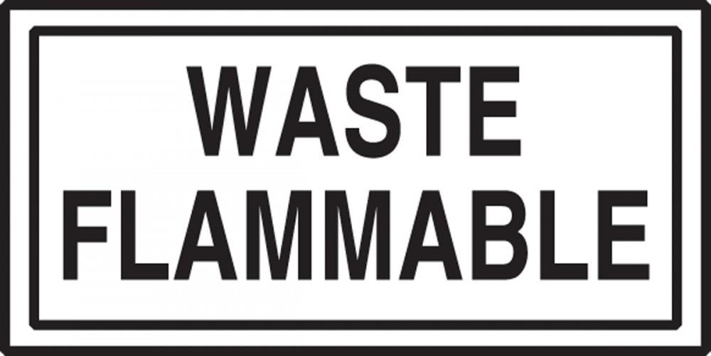 Waste Flammable Sticker