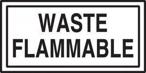 Waste Flammable Sticker