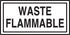 Waste Flammable Sticker